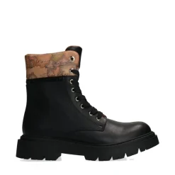 Anfibi 1A Classe Alviero Martini Neri con Dettaglio Geo Beige 2024