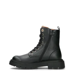 Anfibi 1A Classe Alviero Martini Neri con Inserto Geo Beige e Targhetta Logata 2022