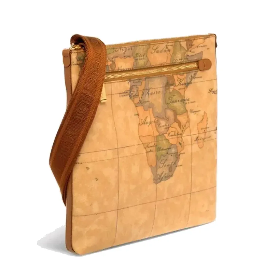 Bandoliera Grande a Tracolla 1A Classe Alviero Martini stampa Geo Classic D084