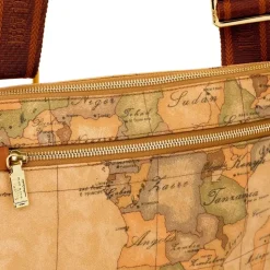 Bandoliera Grande a Tracolla 1A Classe Alviero Martini stampa Geo Classic D084