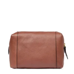 Beauty Case THE BRIDGE linea Gemma Travel in Pelle Marrone