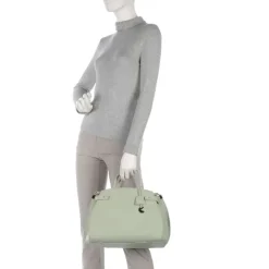 Borsa a Mano COCCINELLE Linea Klichè in Pelle Celadon Green