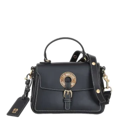Borsa a Mano con Tracolla LOVE MOSCHINO linea Logo Eyelet Nera
