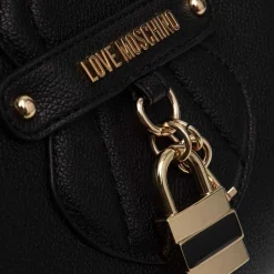 Borsa a Mano LOVE MOSCHINO linea Padlock colore Nero