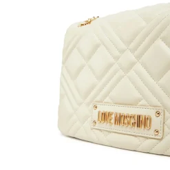 Borsa a Spalla e a Tracolla LOVE MOSCHINO linea Quilted Trapuntata Avorio