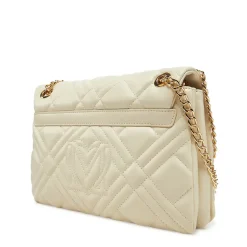 Borsa a Spalla e a Tracolla LOVE MOSCHINO linea Quilted Trapuntata Avorio