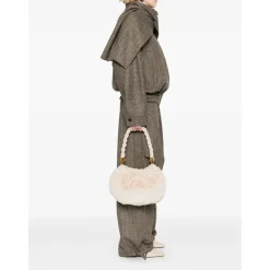 Borsa a Spalla LIU JO in Eco-Fur colore True Champagne