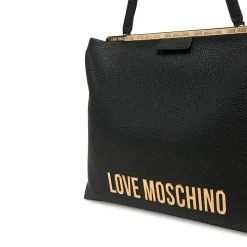Borsa a Spalla LOVE MOSCHINO linea Lettering Logo Nero
