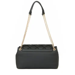 Borsa a Spalla LOVE MOSCHINO con Ricamo a Scacchi Nero