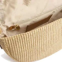 Borsa a Tracolla 1A Classe Alviero Martini linea Geo Bambù in Rafia colore Naturale LC95