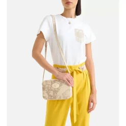 Borsa a Tracolla 1A Classe Alviero Martini linea Sand Safari Geo Rafia LC26