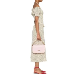 Borsa a Tracolla LOVE MOSCHINO linea Dangling in Pelle Rosa Cipria