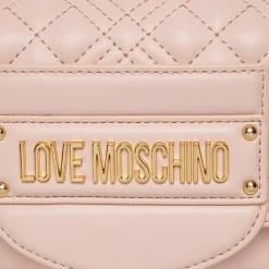 Borsa a Tracolla LOVE MOSCHINO linea Quilted Tab Cipria