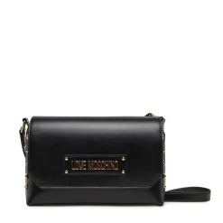 Borsa a Tracolla LOVE MOSCHINO Nera con Borchie