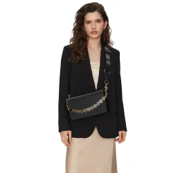 Borsa a Tracolla LOVE MOSCHINO linea Dangling in Pelle Nera