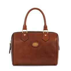 Borsa Donna a Bauletto a Mano THE BRIDGE in Pelle Marrone linea Story