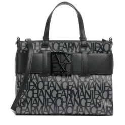 Borsa Donna a Mano ARMANI EXCHANGE colore Beige - Black Misura Grande