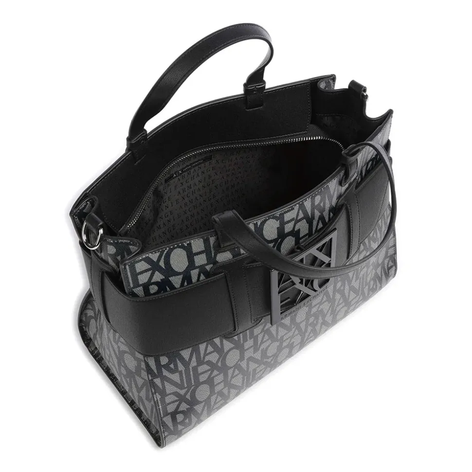 Borsa Donna a Mano ARMANI EXCHANGE colore Beige - Black Misura Grande