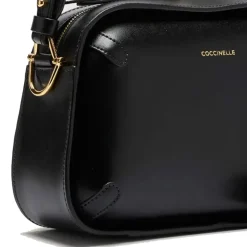 Borsa Donna a Mano COCCINELLE in Pelle linea Maleta Calf Cocker Small Colore Nero