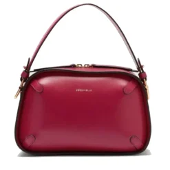 Borsa Donna a Mano COCCINELLE in Pelle linea Maleta Calf Cocker Small Colore Sangria