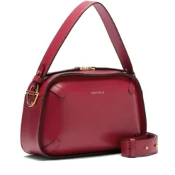 Borsa Donna a Mano COCCINELLE in Pelle linea Maleta Calf Cocker Small Colore Sangria