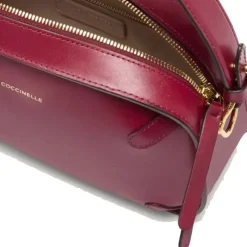 Borsa Donna a Mano COCCINELLE in Pelle linea Maleta Calf Cocker Small Colore Sangria