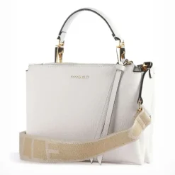 Borsa Donna a Mano COCCINELLE in Pelle Linea Arlettis Signature Small colore Brillant White