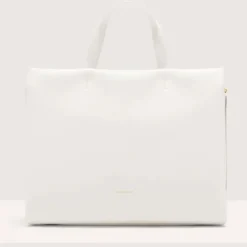 Borsa Donna a Mano COCCINELLE in Pelle linea Boheme Large colore Brillant White