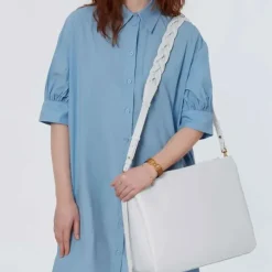 Borsa Donna a Mano COCCINELLE in Pelle linea Boheme Large colore Brillant White