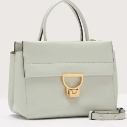 Borsa Donna a Mano COCCINELLE in Pelle linea Arlettis Medium Colore Celadon Green