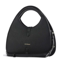 Borsa Donna a Mano COCCINELLE in Pelle nera della linea Cosima, Taglia Small