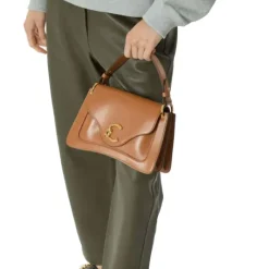 Borsa Donna a Mano COCCINELLE in Pelle linea C-Me Calf Cocker Small Colore Cuir