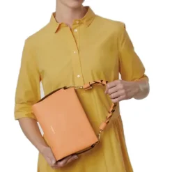 Borsa Donna a Mano COCCINELLE in Pelle Linea Boheme Small colore Sunrise - Pot