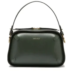 Borsa Donna a Mano COCCINELLE in Pelle linea Maleta Calf Cocker Small Colore Alga