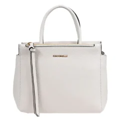 Borsa Donna a Mano COCCINELLE in Pelle linea Arlettis Colore Blanco Misura Piccola