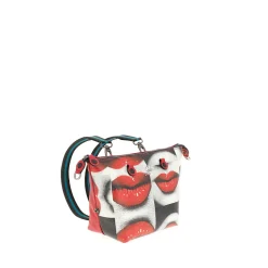 Borsa Donna a Mano con Tracolla GABS G3 PLUS Medium in Pelle stampa Baci