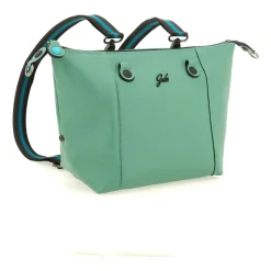 Borsa Donna a Mano con Tracolla GABS G3 PLUS Medium in Pelle Martellata Verde Filodendro