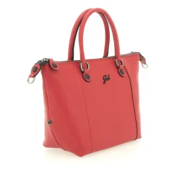 Borsa Donna a Mano con Tracolla GABS G3 PLUS Medium in Pelle Martellata Rosso Fuoco