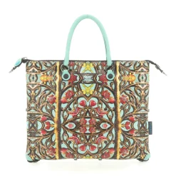 Borsa Donna a Mano con Tracolla GABS G3 PLUS Medium in Pelle stampa Inferriata Liberty