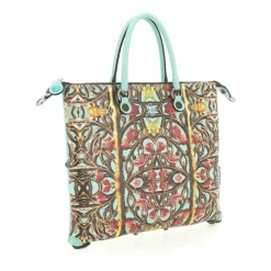 Borsa Donna a Mano con Tracolla GABS G3 PLUS Medium in Pelle stampa Inferriata Liberty