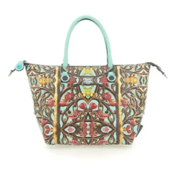Borsa Donna a Mano con Tracolla GABS G3 PLUS Medium in Pelle stampa Inferriata Liberty