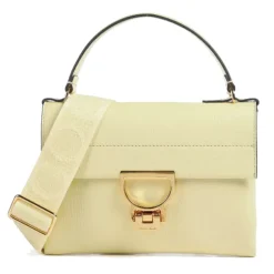 Borsa Donna a Mano con Tracolla COCCINELLE in Pelle Linea Arlettis Signature colore Lime Wash