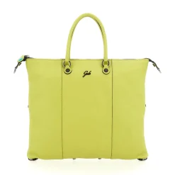 Borsa Donna a Mano con Tracolla GABS G3 PLUS Large in Pelle Martellata Verde Papiro