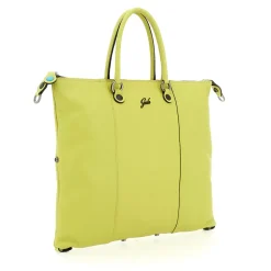 Borsa Donna a Mano con Tracolla GABS G3 PLUS Large in Pelle Martellata Verde Papiro