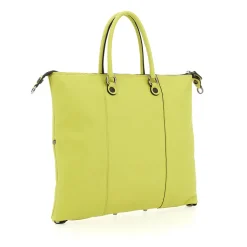 Borsa Donna a Mano con Tracolla GABS G3 PLUS Large in Pelle Martellata Verde Papiro