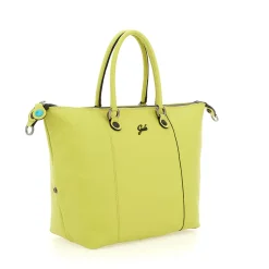 Borsa Donna a Mano con Tracolla GABS G3 PLUS Large in Pelle Martellata Verde Papiro