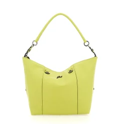 Borsa Donna a Mano con Tracolla GABS G3 PLUS Large in Pelle Martellata Verde Papiro