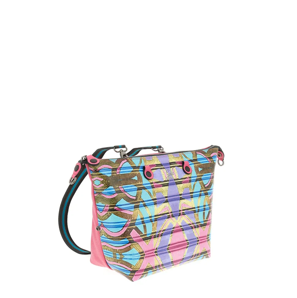 Borsa Donna a Mano con Tracolla GABS G3 PLUS Large in Pelle stampa Maori