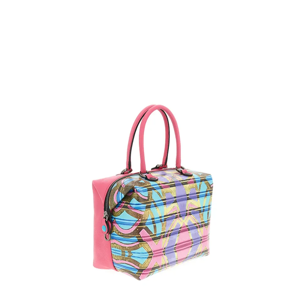 Borsa Donna a Mano con Tracolla GABS G3 PLUS Large in Pelle stampa Maori