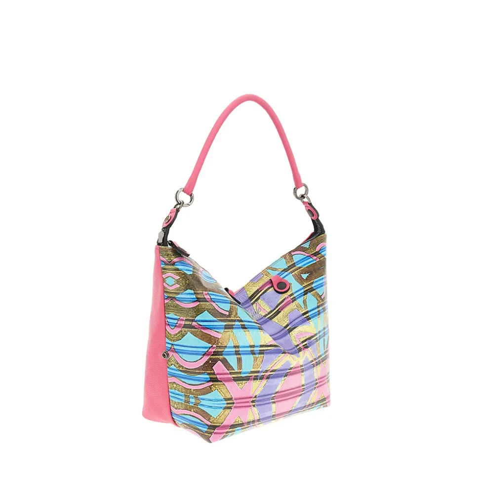 Borsa Donna a Mano con Tracolla GABS G3 PLUS Large in Pelle stampa Maori